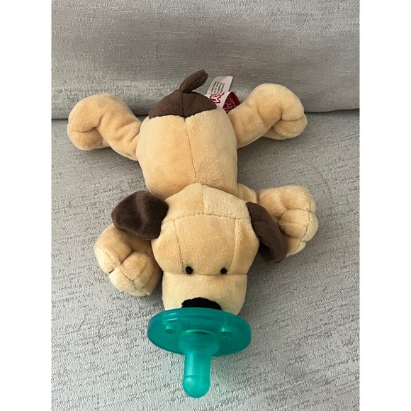 Wubbanub Other - WubbaNub Puppy Dog Plush Pacifier Holder Tan Brown Spot Infant Soother